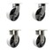 Service Caster 8'' Heavy Duty Semi Steel Cast Iron Caster Set 2 Swivel Locks 2 Rigid, 4PK CRAN-SCC-KP92S830-SSR-BSL-2-R-2 - alternate 1